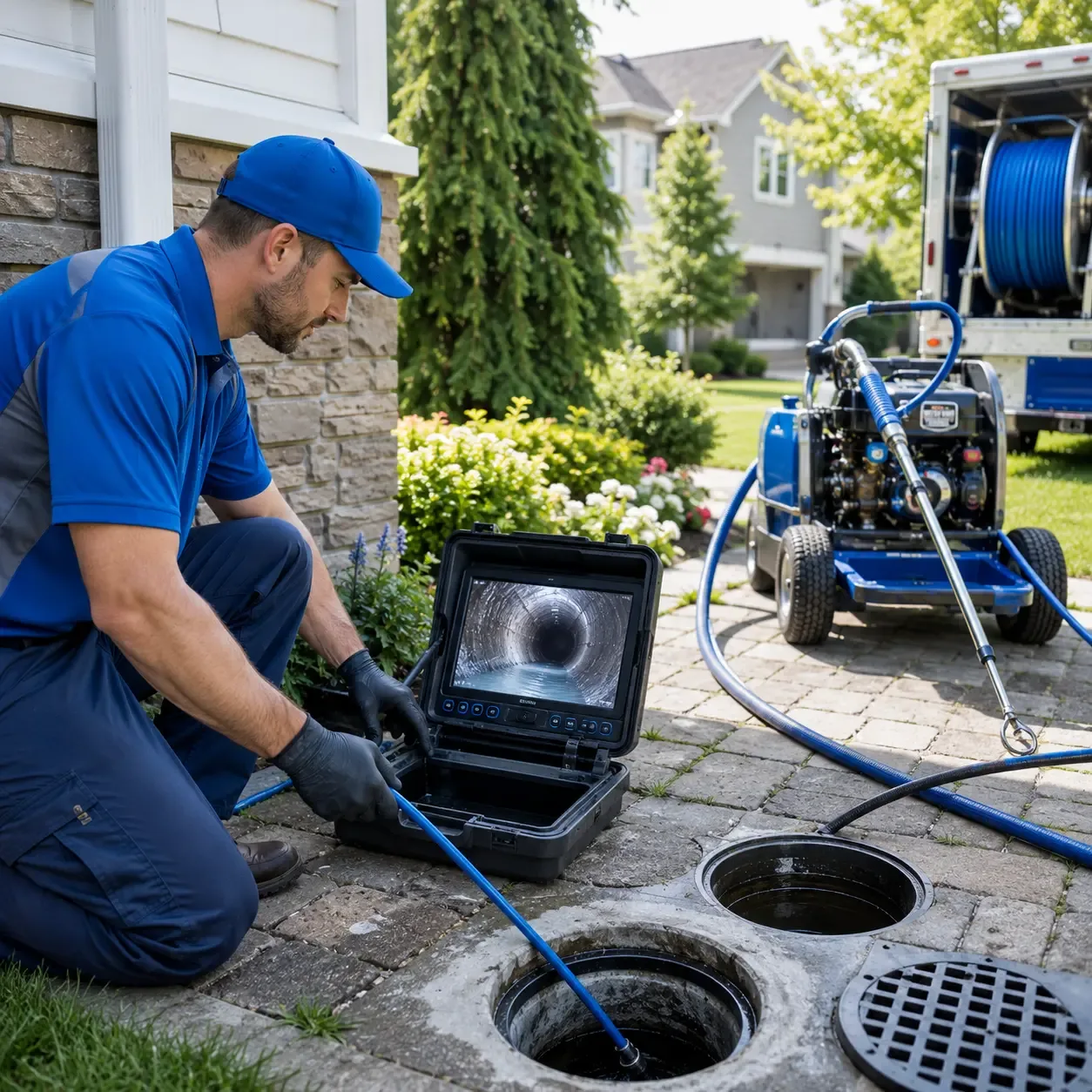 Outdoor drain cleaning professionals serving Owls Head, NY